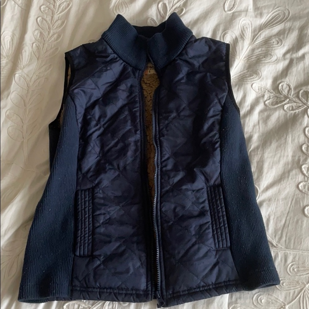 Navy warm vest